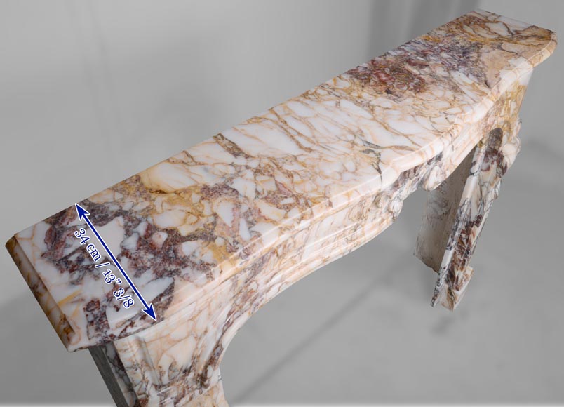 Cheminée de style Louis XV en marbre Escalettes Alpha-9