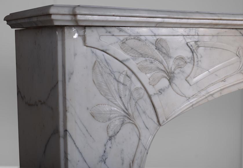Cheminée Art Nouveau en marbre-3