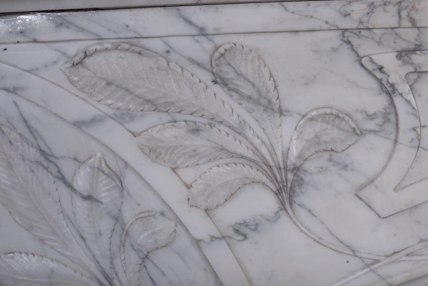 Cheminée Art Nouveau en marbre-4