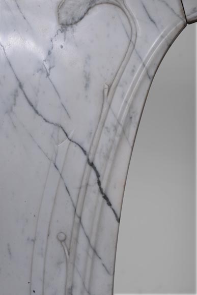 Cheminée Art Nouveau en marbre-5