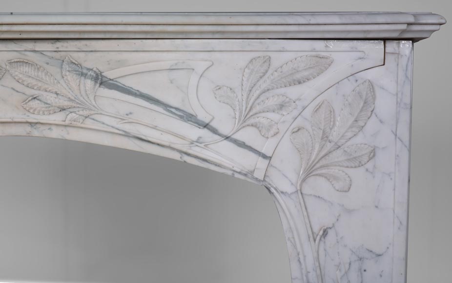 Cheminée Art Nouveau en marbre-8