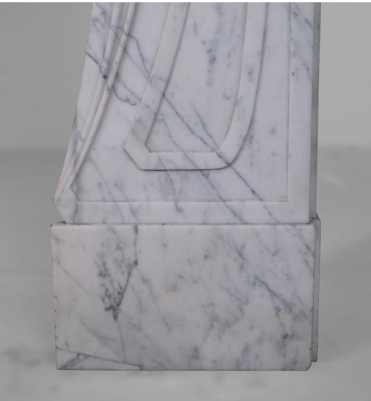 Cheminée Art Nouveau en marbre-10