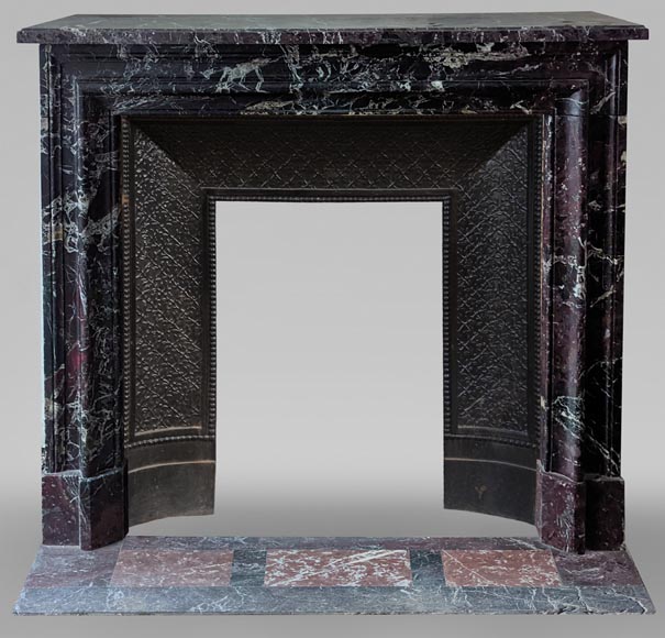 Cheminée de style Louis XIV en marbre Lepanto-0