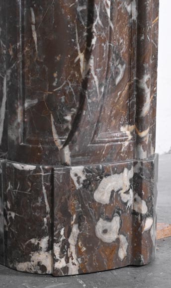 Cheminée d'époque Louis XV en marbre rouge de Rance-7