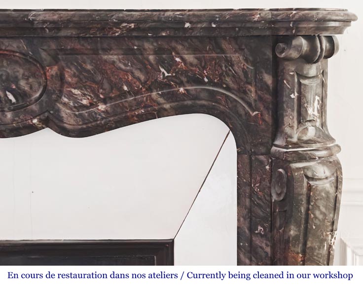 Cheminée de style Louis XV modèle Pompadour, en marbre Bois Jourdan Cheminée de style Louis XV modèle Pompadour, en marbre Bois Jourdan-6