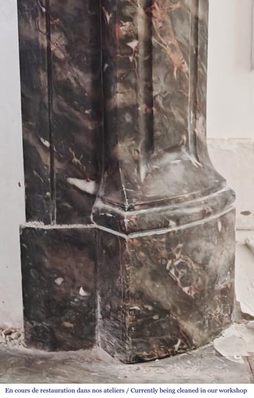 Cheminée de style Louis XV modèle Pompadour, en marbre Bois Jourdan Cheminée de style Louis XV modèle Pompadour, en marbre Bois Jourdan-7