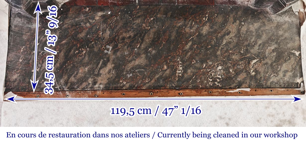 Cheminée de style Louis XV modèle Pompadour, en marbre Bois Jourdan Cheminée de style Louis XV modèle Pompadour, en marbre Bois Jourdan-8