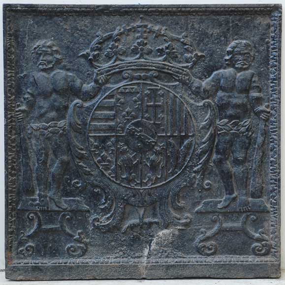 Plaque de cheminée Léopold 1er-0