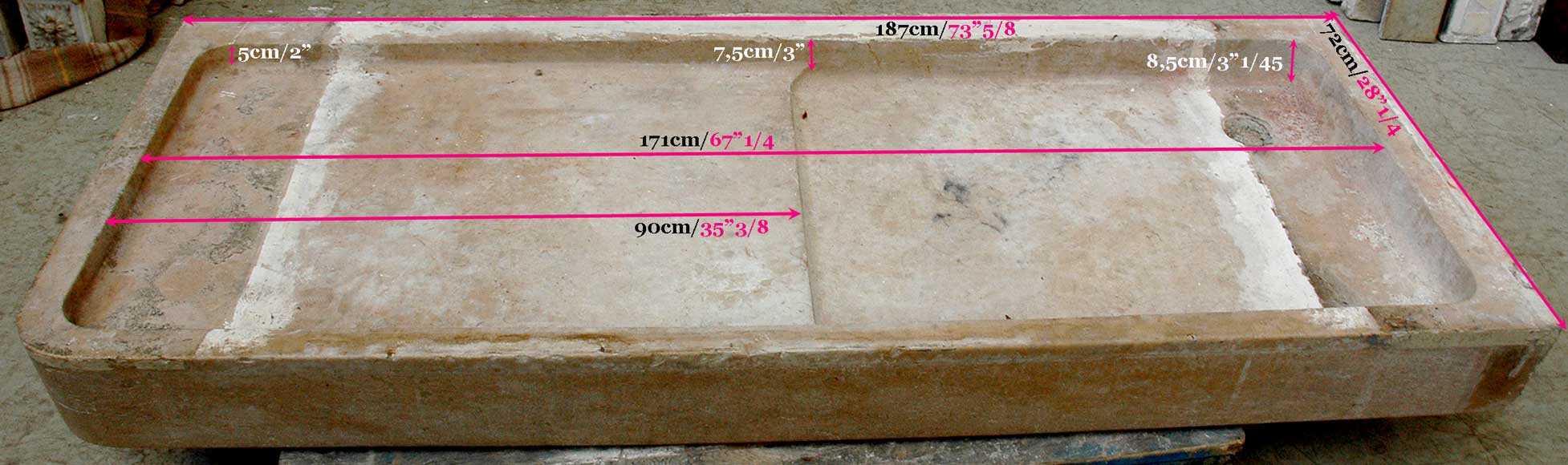 Lavabo en pierre de Senlis-7