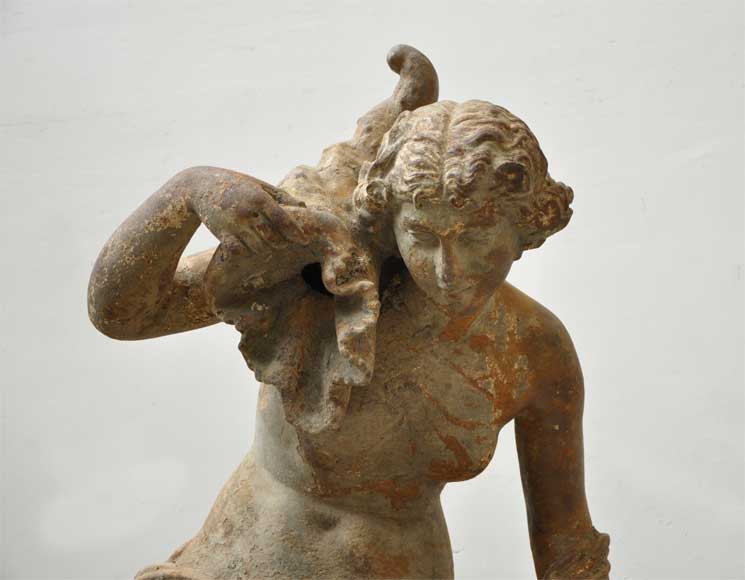 Antique cast iron statue signed by Ducel_fr